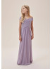 Lavender Haze Ruched Crisscross Chiffon Junior Bridesmaid Dress Lavender Haze Ruched Crisscross Chiffon Junior Bridesmaid Dress